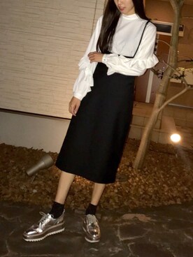 「アプレ部」｜布川桃花さん（レディース・165cm）の冬コーディネート