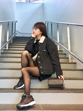 布川桃花さん(レディース・165cm)の冬コーディネート