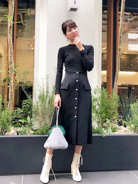 布川桃花さん(レディース・165cm)の冬コーディネート