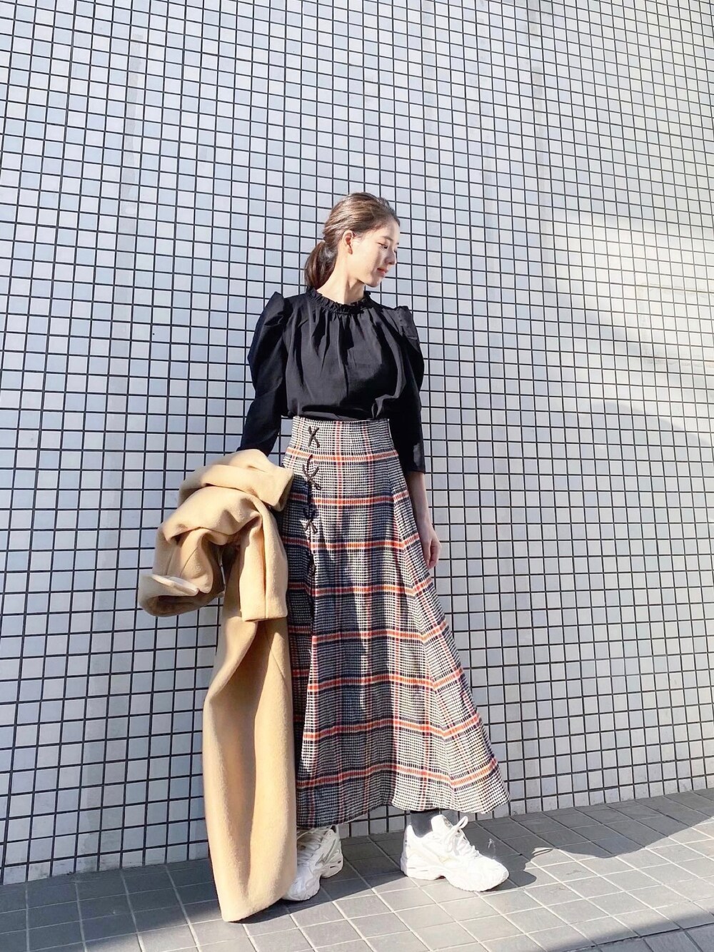 CASA FLINE（カーサフライン）の「ボリュームスリーブウールコート