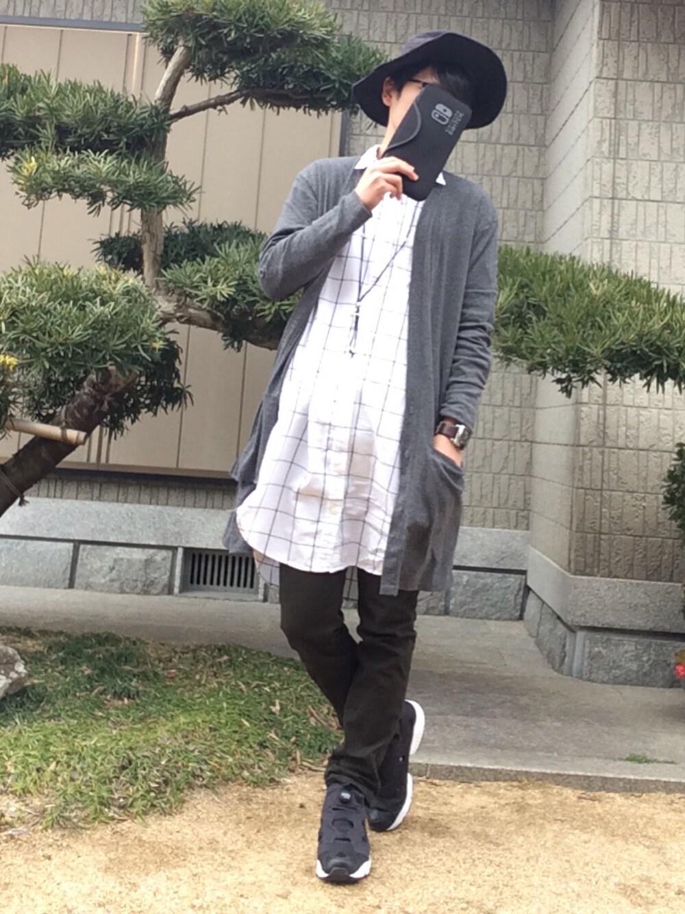 「カジュアル、はるコーデ、ハット」｜「DIESELのアイテム（アナログ腕時計、その他）」を使った、たむさん（メンズ・174cm）の春コーディネートの1枚目の写真