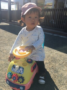 「1歳6ヶ月」｜「アイテム（ワンピース/ドレス）」を使った、niratさん（キッズ・70cm）の秋コーディネート