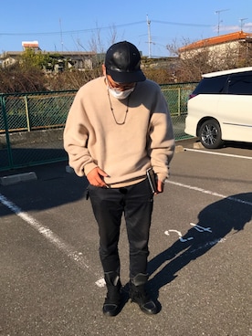 「ポールスミス」｜「アイテム（キャップ）」を使った、ジュニオールさん（メンズ・174cm）の春コーディネート