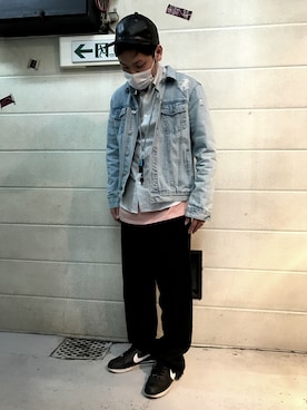 「かふんつらい」｜ジュニオールさん（メンズ・174cm）の春コーディネート