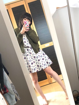 「archives（アルシーヴ）のアイテム（ジャケット/アウター）」を使った、藤木 星姫さん（レディース・153cm）の春コーディネート