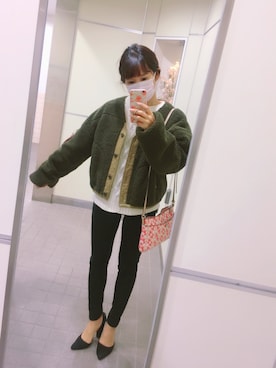 「Alpha Industries（アルファインダストリーズ）のアイテム（ブルゾン）」を使った、Risaさん（レディース・150cm）の秋コーディネート