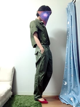 「ワークパンツ」｜「アイテム（パンプス）」を使った、ゆらさん（レディース・160cm）の夏コーディネート