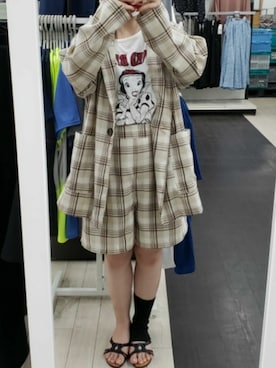 「abcd（ナシ）のアイテム（ジャケット/アウター）」を使った、かなさん（レディース・145cm）の夏コーディネート