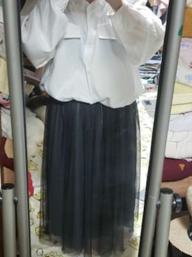 「abcd（ナシ）のアイテム（スカート、ブラック系）」を使った、かなさん（レディース・145cm）の夏コーディネート