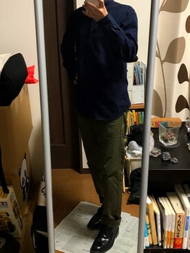 「カーキパンツ」｜麻酔さん（メンズ・171cm）の秋コーディネート