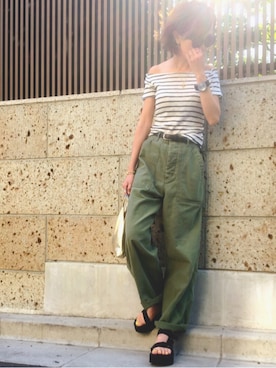 「Teva（テバ）のTeva / プラットフォーム ユニバーサル（サンダル）」を使った、おまゆさん（レディース・156cm）の夏コーディネート