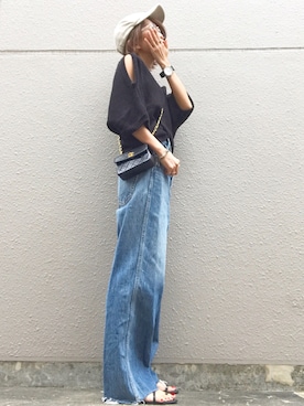 おまゆさん（レディース・154cm）の夏コーディネート