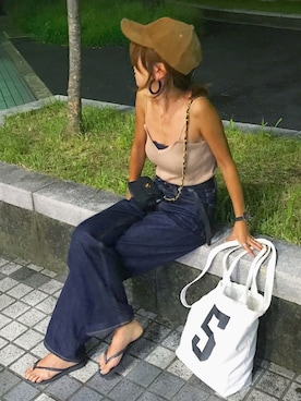 「Daniel Wellington（ダニエルウェリントン）の販売終了クラシックペティット アッシュフィールド32mm（アナログ腕時計）」を使った、おまゆさん（レディース・154cm）の秋コーディネート