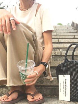 おまゆさん（レディース・154cm）の夏コーディネート