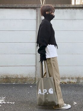 おまゆさん(レディース・154cm)の冬コーディネート