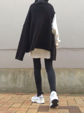 「TODAYFUL（トゥデイフル）のLUKE's Denim（その他パンツ）」を使った、おまゆさん（レディース・154cm）の冬コーディネート