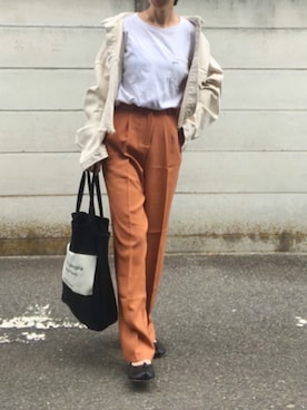「足袋」｜「アイテム（その他アウター）」を使った、おまゆさん（レディース・154cm）の春コーディネート