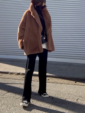 【美品】RIM.ARK リムアーク Dolman fake fur coat