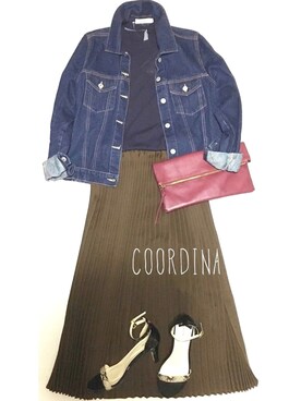 Chika Yamashitaさん（レディース・154cm）の秋コーディネート