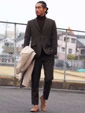 悟空（日本男子平均身長程度）使用（GU）的時尚穿搭