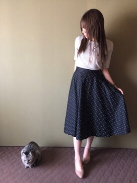 デニムジャケットを使った ベージュパンプス の人気ファッションコーディネート Wear