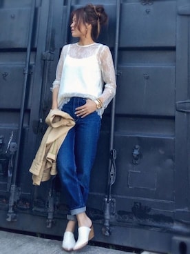 「luxluft（ルクスルフト）のアイテム」を使った、chi--さん（レディース・161cm）の春コーディネート