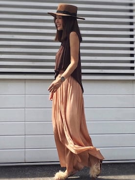 「テロテロ」｜「アイテム（その他）」を使った、chi--さん（レディース・161cm）の夏コーディネート