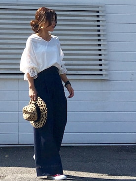 「CONVERSE（コンバース）のconverse（コンバース） ALL STAR OX（オールスターOX）（スニーカー）」を使った、chi--さん（レディース・161cm）の秋コーディネート