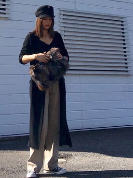 「CONVERSE（コンバース）のconverse（コンバース） ALL STAR OX（オールスターOX）（スニーカー）」を使った、chi--さん（レディース・161cm）の秋コーディネート