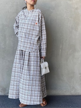 Uさん（レディース・156cm）の春コーディネート