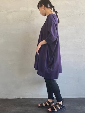 Uさん（レディース・156cm）の春コーディネート