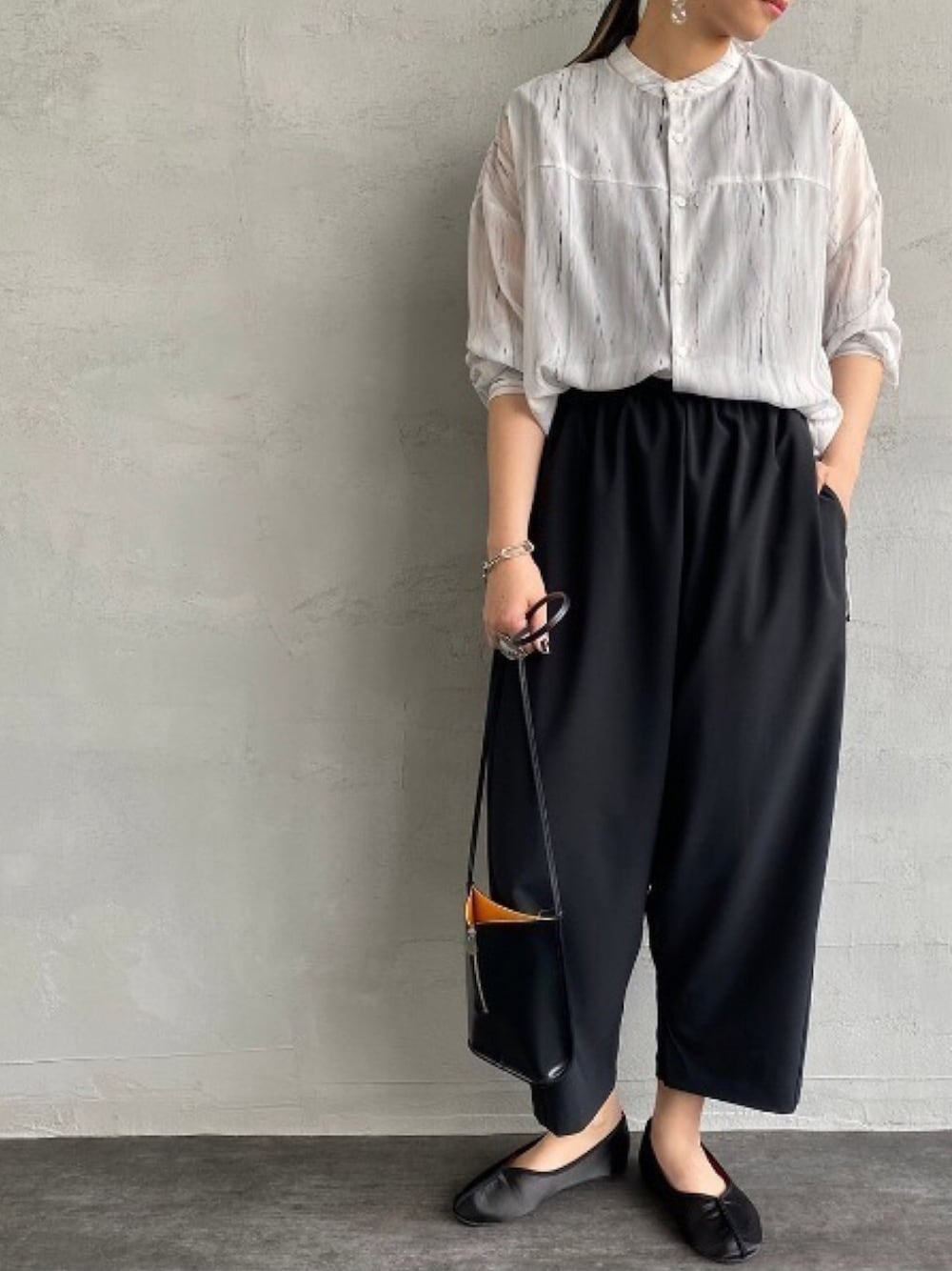 極良品】ミズイロインド 定番サルエルパンツ ネイビー 2 ゴム