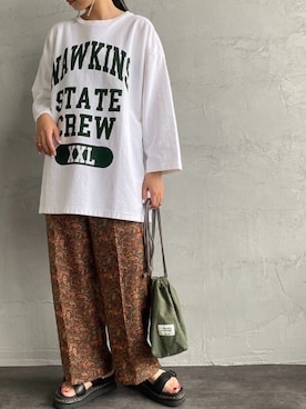 Uさん（レディース・156cm）の夏コーディネート