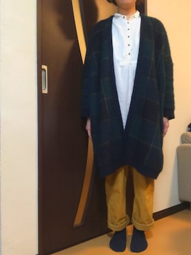 「North Object（ノースオブジェクト）のアイテム（パンツ）」を使った、kohakurinさん（レディース・157cm）の冬コーディネート