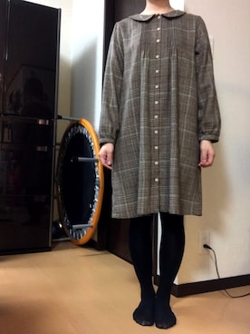 「ELLIFE（エリフェ）のアイテム」を使った、kohakurinさん（レディース・156cm）の冬コーディネート