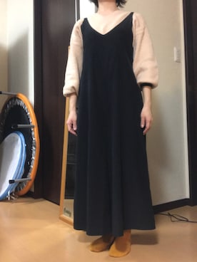 「OZOC（オゾック）のアイテム（つなぎ/オールインワン）」を使った、kohakurinさん（レディース・156cm）の春コーディネート