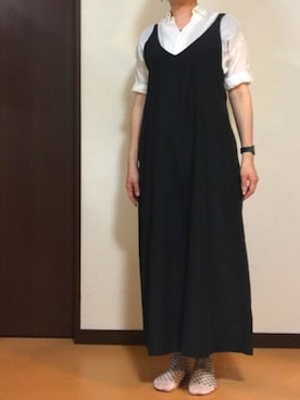 「OZOC（オゾック）のアイテム（つなぎ/オールインワン）」を使った、kohakurinさん（レディース・156cm）の夏コーディネート