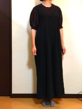 「OZOC（オゾック）のアイテム（つなぎ/オールインワン）」を使った、kohakurinさん（レディース・156cm）の秋コーディネート