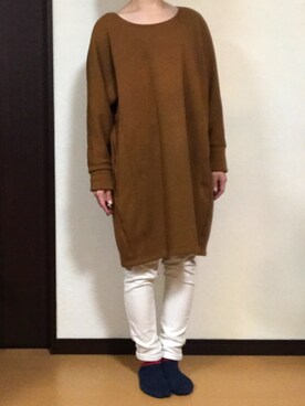 「mercibeaucoup,（メルシーボークー）のアイテム（ワンピース/ドレス）」を使った、kohakurinさん（レディース・156cm）の冬コーディネート