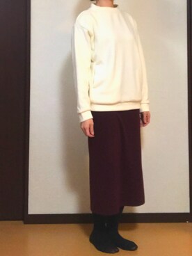 「North Object（ノースオブジェクト）のアイテム（トップス）」を使った、kohakurinさん（レディース・156cm）の冬コーディネート