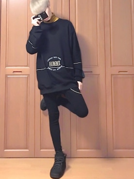 「kutir（クティール）のアイテム（ウォレットチェーン）」を使った、Raiさん（メンズ・175cm）の冬コーディネート