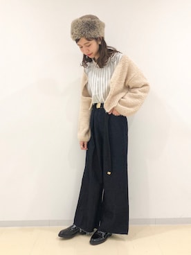 「Kastane」｜「アイテム（ブーティ）」を使った、かとまりさん（レディース・165cm）の冬コーディネート