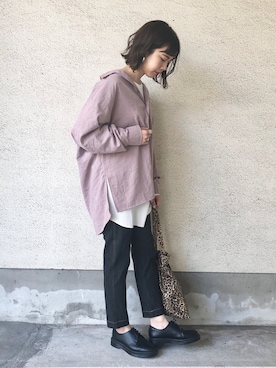 「シンプルおしゃれが好き」｜かとまりさん（レディース・165cm）の秋コーディネート