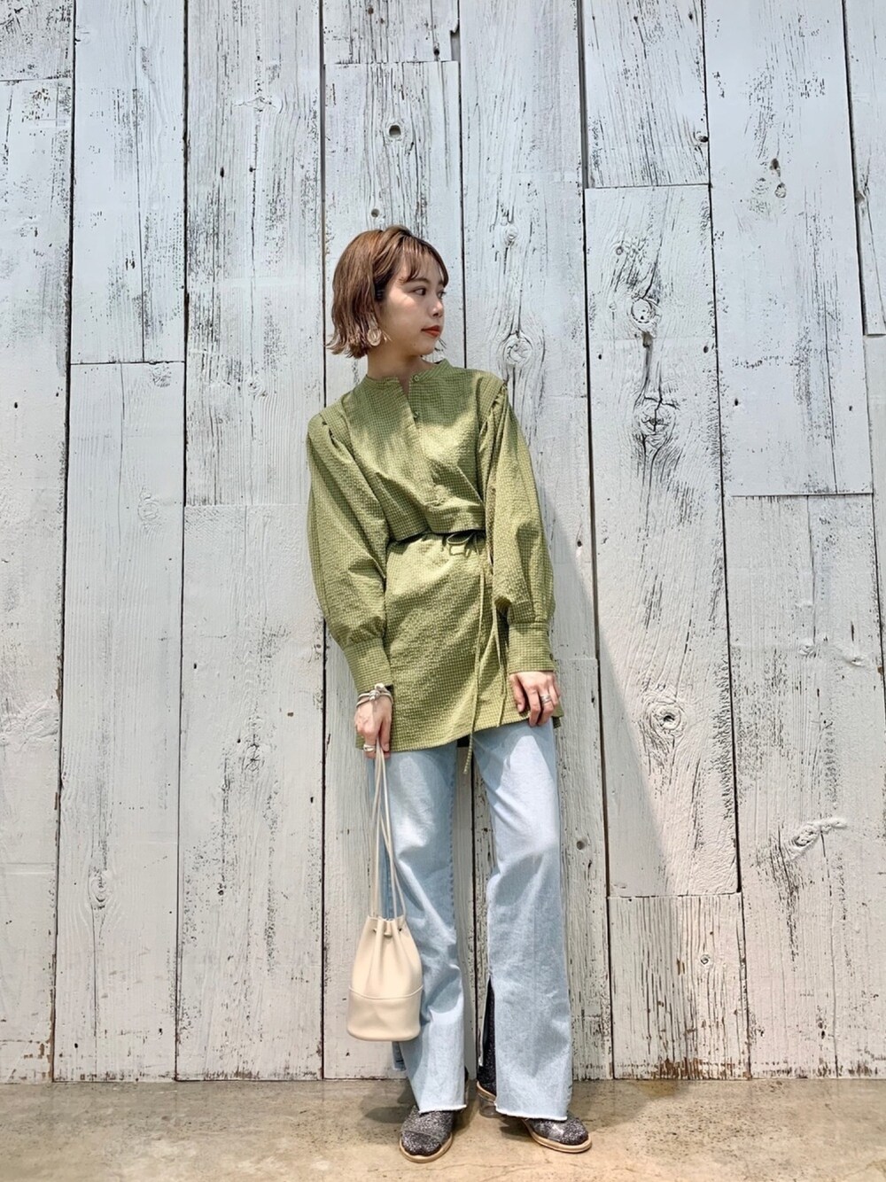 Kastane - Kastane ギンガムサッカーアレンジブラウス 町田店】ギンガムサッカーシリーズ 再入荷！ - Kastane(カスタネ