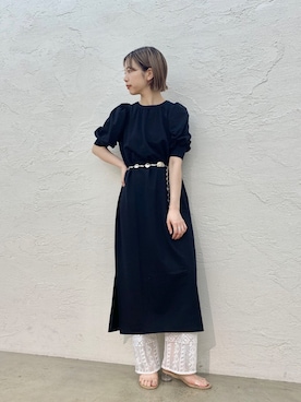 ワンピースを使った チェーンベルト のレディース人気ファッションコーディネート Wear