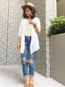 「La Leia（ラレイア）のアイテム」を使った、YUKAKO.❥さん（レディース・155cm）の秋コーディネート