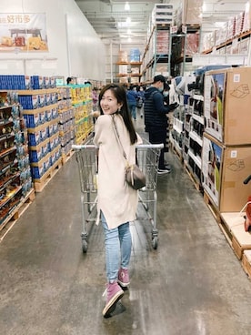 「costco」｜chiehyu •̀.̫•́✧さん（レディース・151cm）の春コーディネート