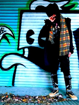 「PYREX（パイレックス）のアイテム」を使った、と。さん（メンズ・171cm）の冬コーディネート