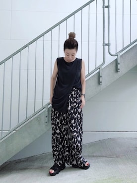 「アイテム（キャミソール）」を使った、hrk☺︎tさん（レディース・157cm）の夏コーディネート