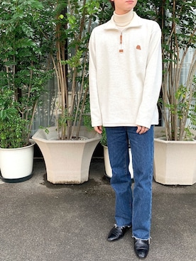 「ADER error（アーダーエラー）のアイテム（パンツ）」を使った、当麻さん（メンズ・177cm）の秋コーディネート
